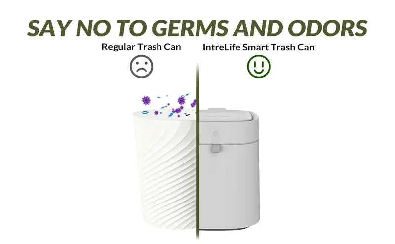 IntreLife 3.5 Gallon Smart Self Sealing Trash Can w/ Auto Refill