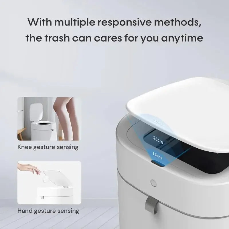 IntreLife 3.5 Gallon Smart Self Sealing Trash Can w/ Auto Refill